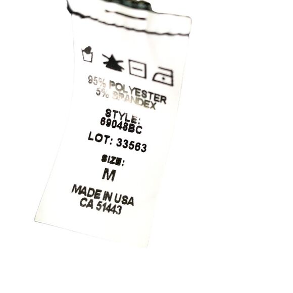 SavLaBrant Boutique Blue Tie Dye Key Hold Tie Front Short Sleeve Shirt Medium - Picture 5 of 5